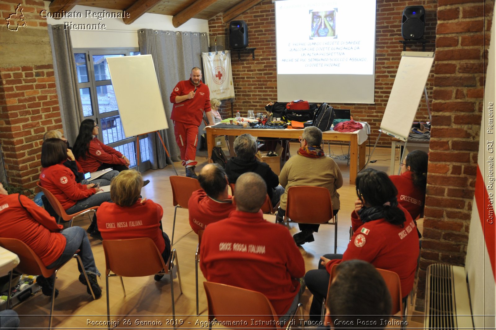 Racconigi 26 Gennaio 2019 - Aggiornamento Istruttori di Trucco - Croce Rossa Italiana- Comitato Regionale del Piemonte