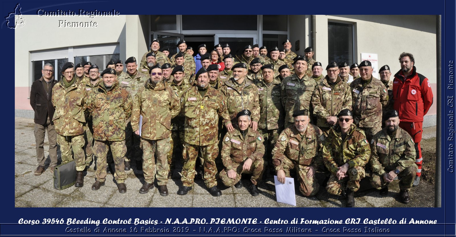 Castello di Annone 16 Febbraio 2019 - N.A.A.PRO: Croce Rossa Militare - Croce Rossa Italiana - Comitato Regionale del Piemonte