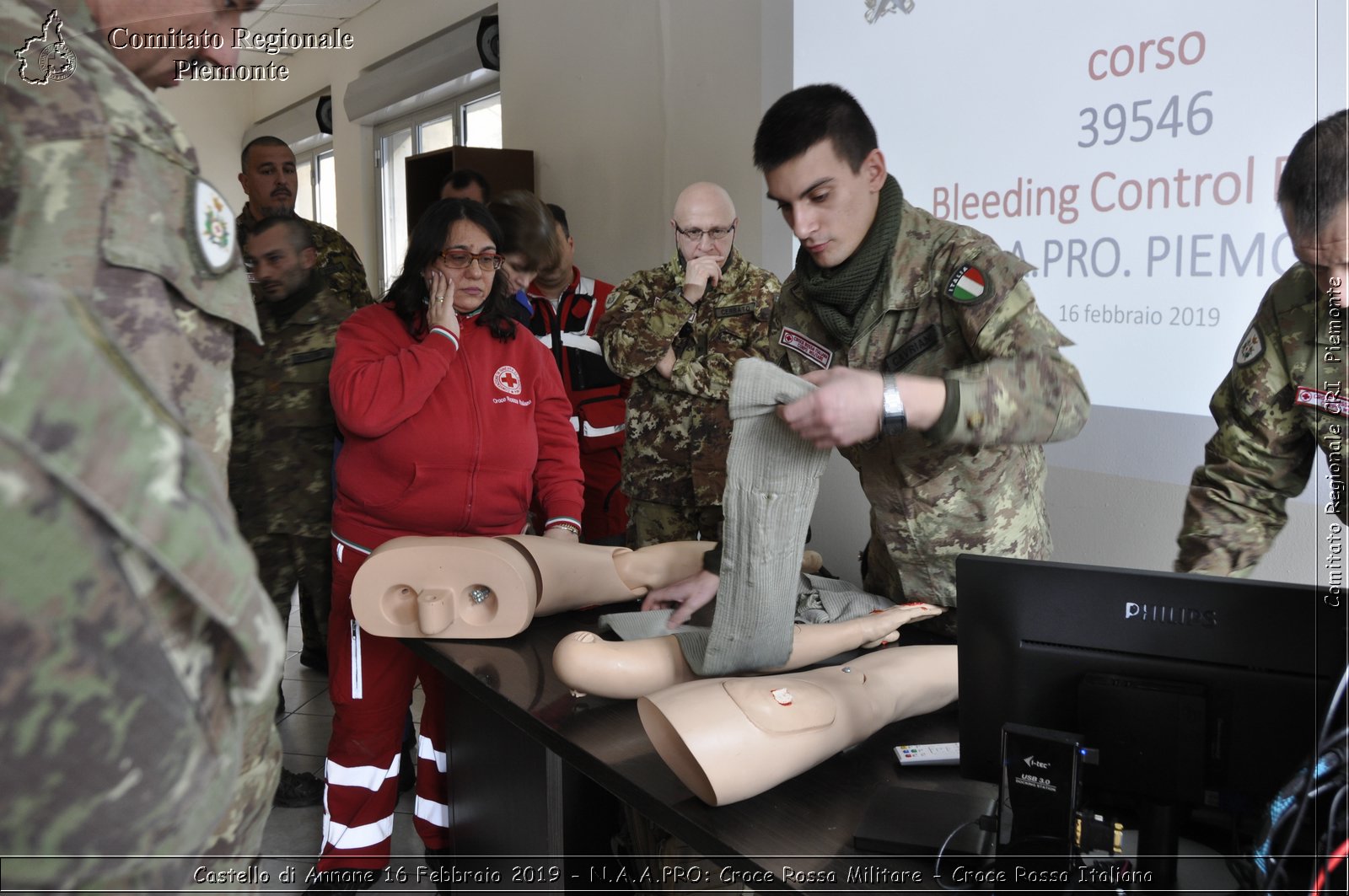 Castello di Annone 16 Febbraio 2019 - N.A.A.PRO: Croce Rossa Militare - Croce Rossa Italiana - Comitato Regionale del Piemonte