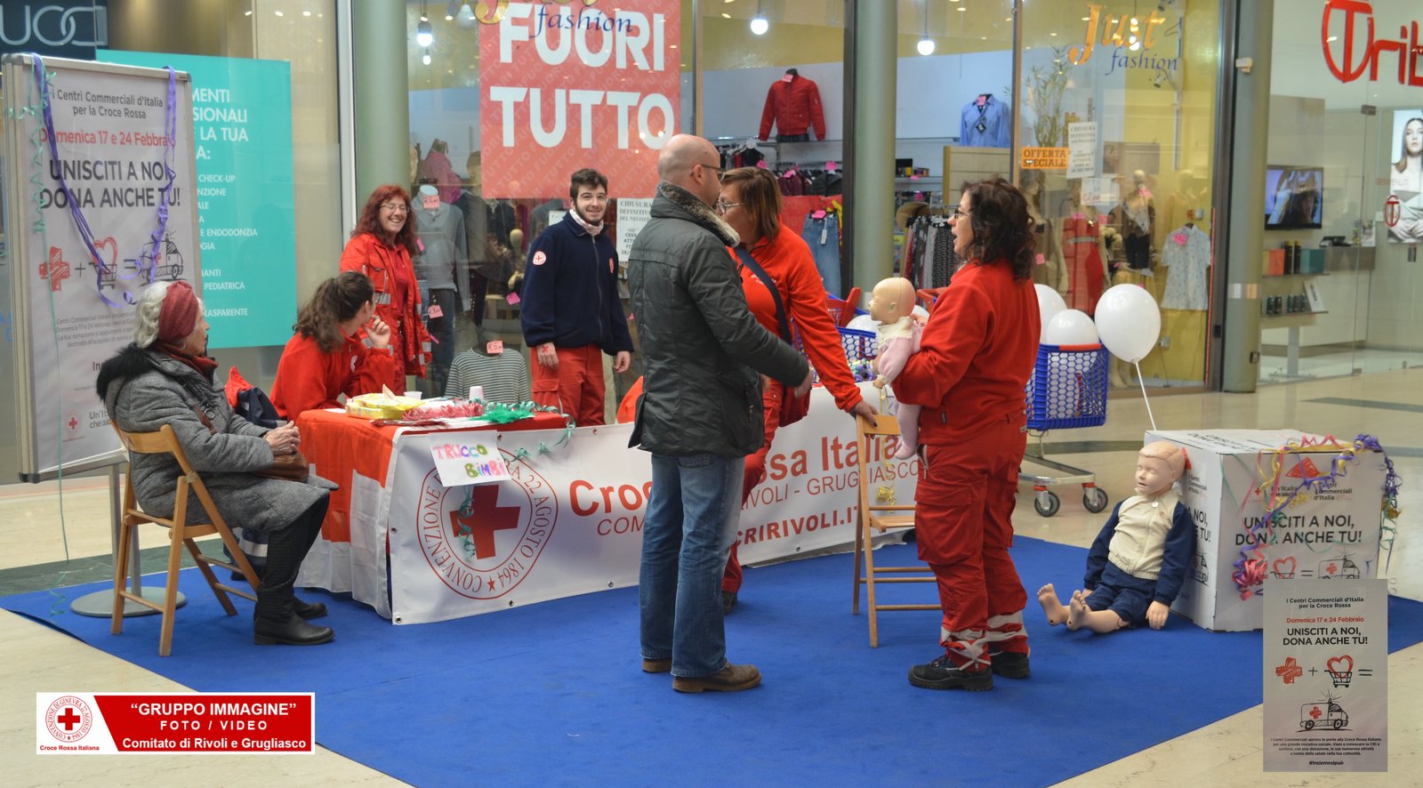 Torino 17 Febbraio 2019 - Raccolta Fondi Centri Commerciali - Croce Rossa Italiana - Comitato Regionale del Piemonte