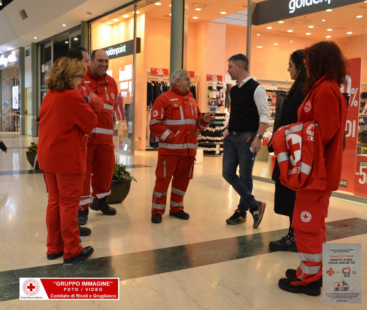 Torino 17 Febbraio 2019 - Raccolta Fondi Centri Commerciali - Croce Rossa Italiana - Comitato Regionale del Piemonte