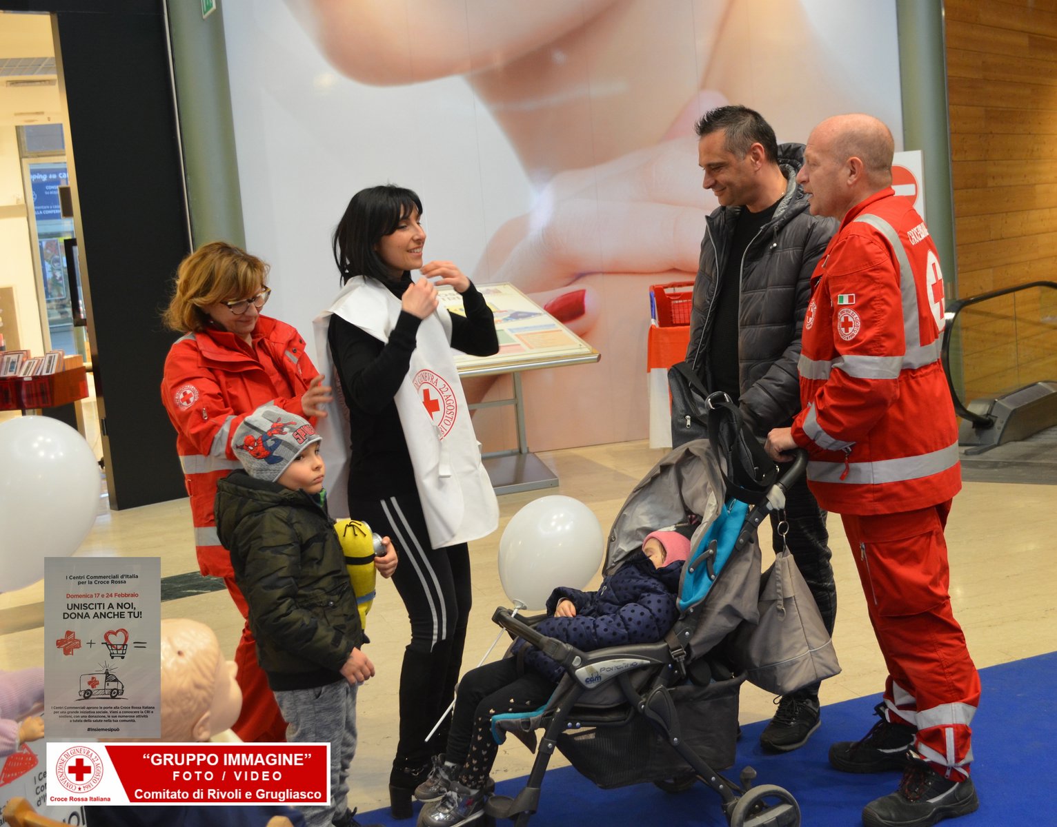 Torino 17 Febbraio 2019 - Raccolta Fondi Centri Commerciali - Croce Rossa Italiana - Comitato Regionale del Piemonte