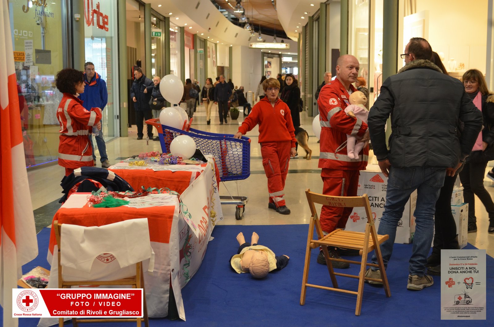 Torino 17 Febbraio 2019 - Raccolta Fondi Centri Commerciali - Croce Rossa Italiana - Comitato Regionale del Piemonte