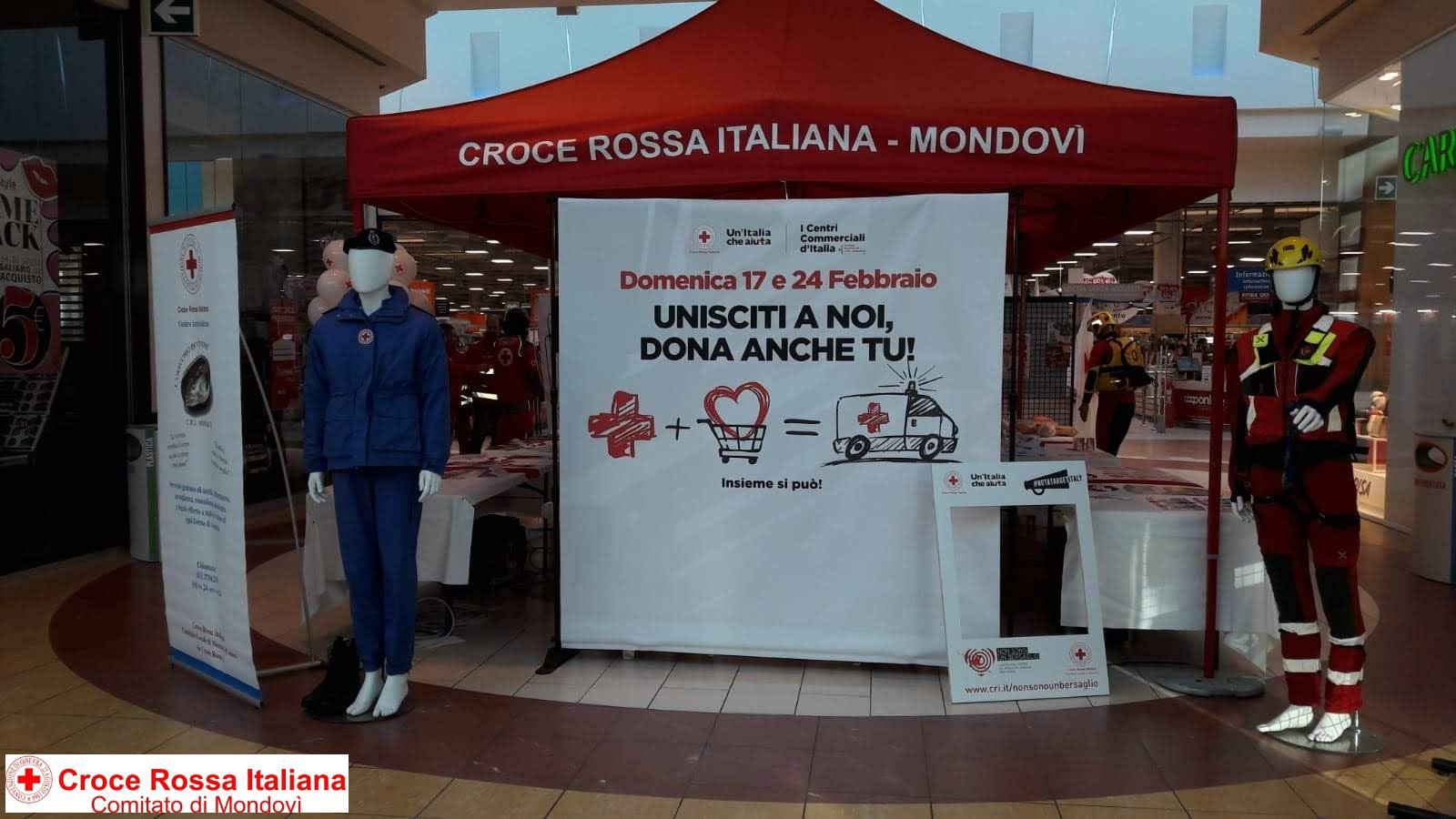 Torino 17 Febbraio 2019 - Raccolta Fondi Centri Commerciali - Croce Rossa Italiana - Comitato Regionale del Piemonte