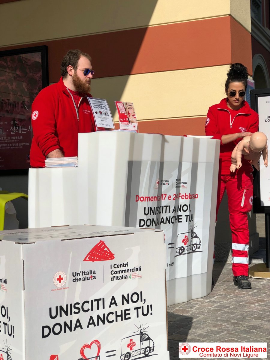 Torino 17 Febbraio 2019 - Raccolta Fondi Centri Commerciali - Croce Rossa Italiana - Comitato Regionale del Piemonte