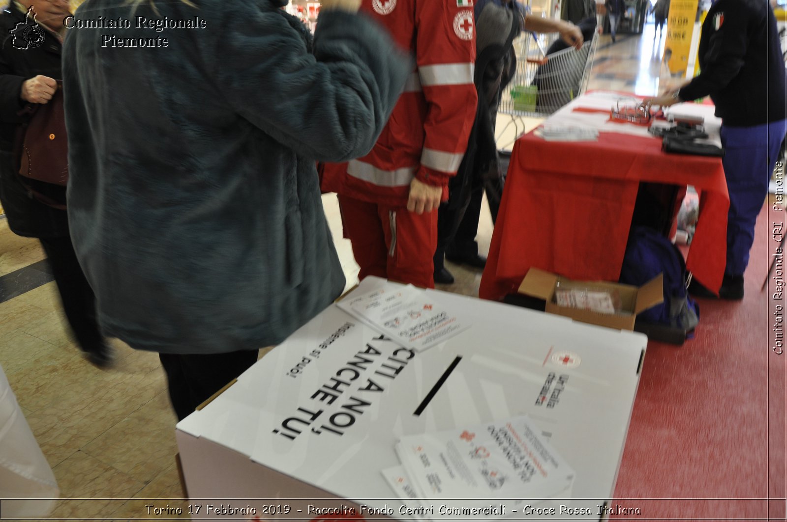 Torino 17 Febbraio 2019 - Raccolta Fondi Centri Commerciali - Croce Rossa Italiana - Comitato Regionale del Piemonte