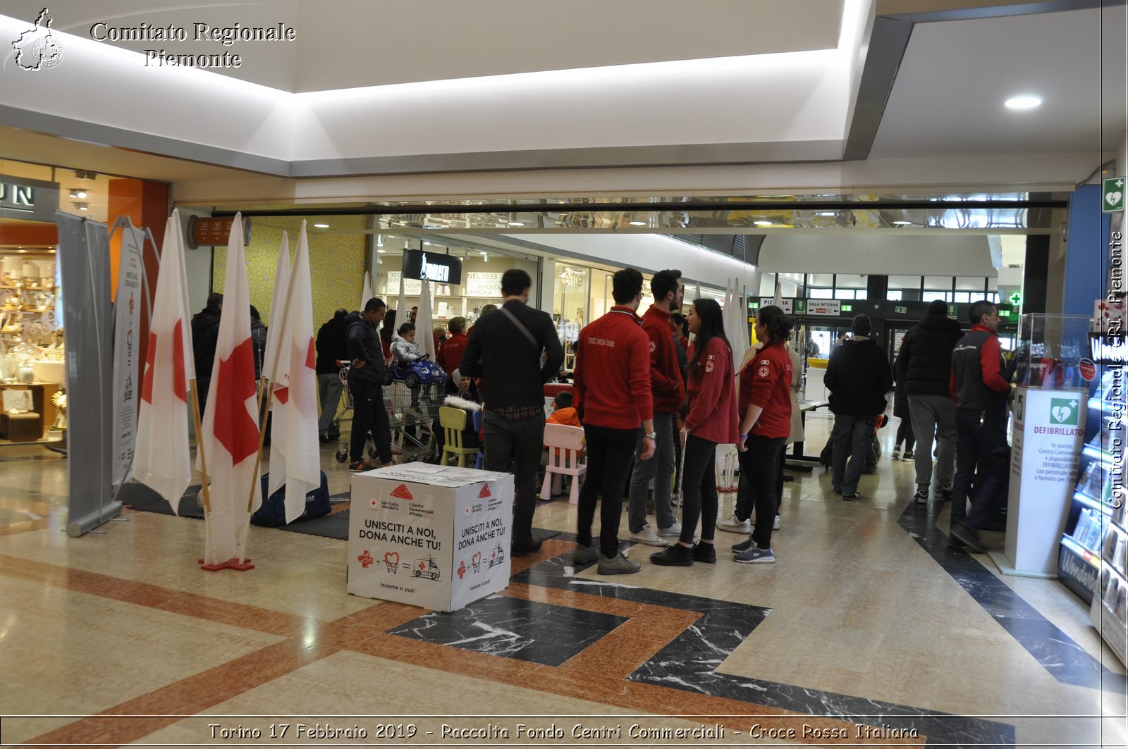 Torino 17 Febbraio 2019 - Raccolta Fondi Centri Commerciali - Croce Rossa Italiana - Comitato Regionale del Piemonte