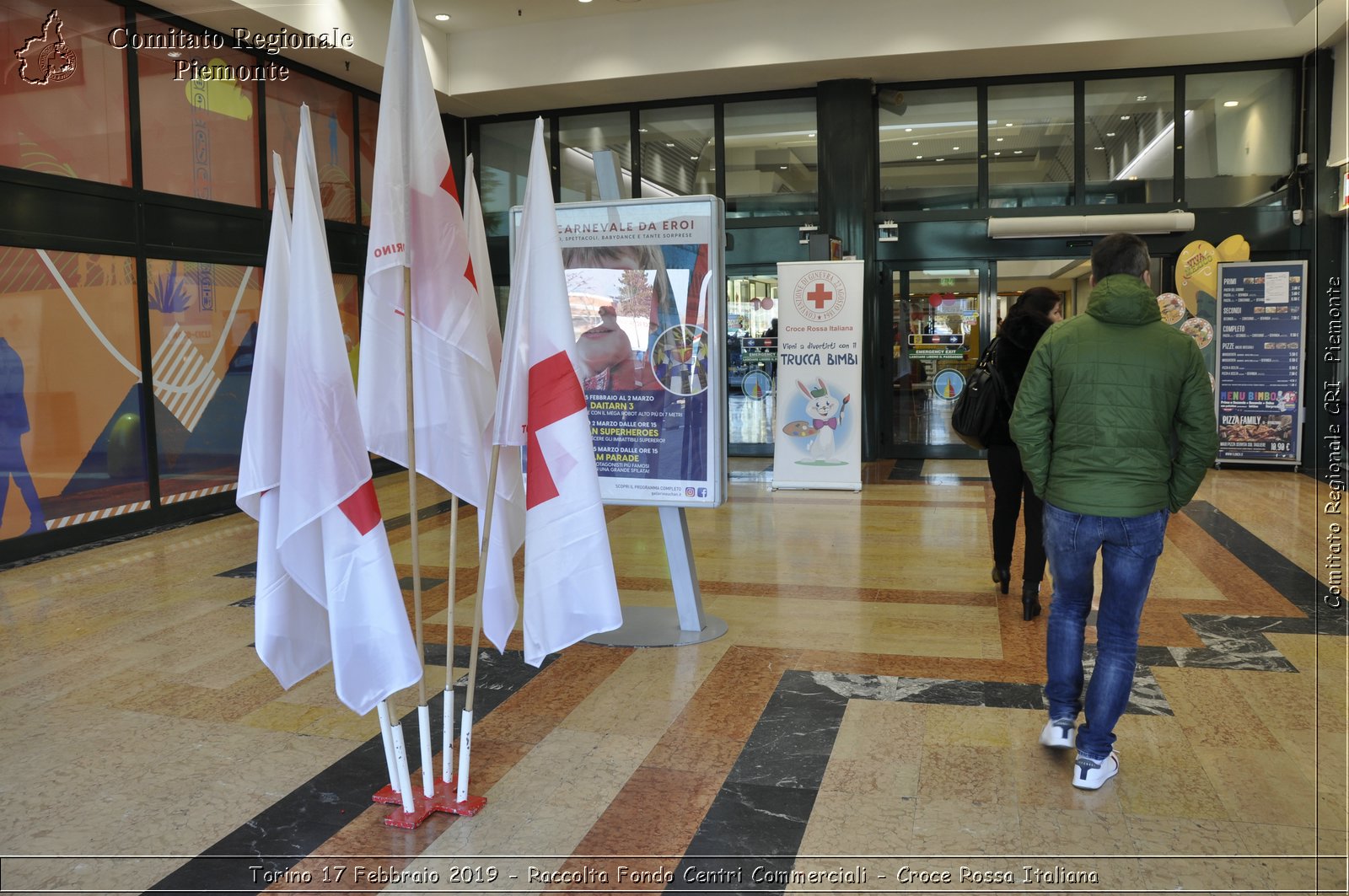 Torino 17 Febbraio 2019 - Raccolta Fondi Centri Commerciali - Croce Rossa Italiana - Comitato Regionale del Piemonte