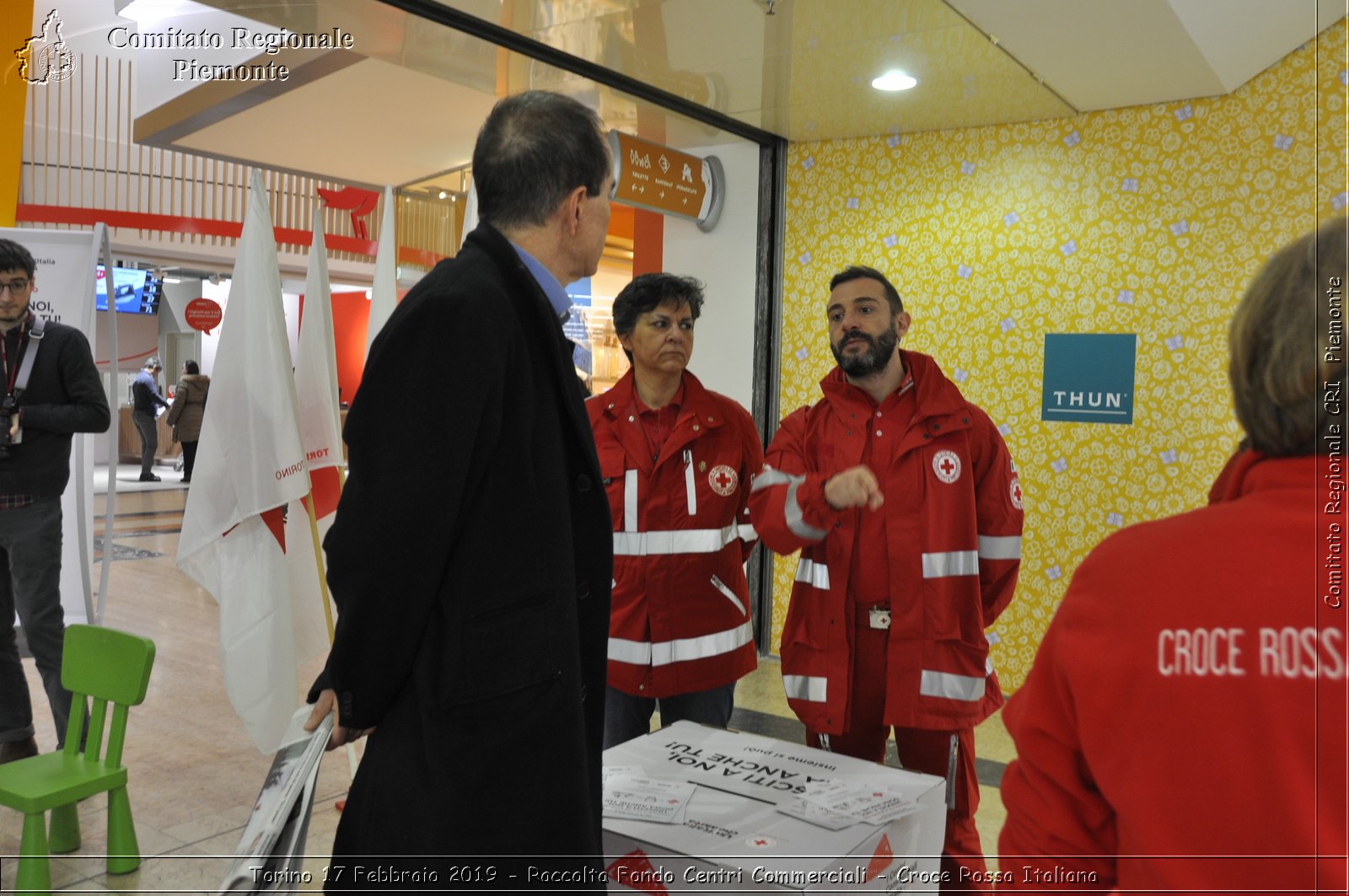 Torino 17 Febbraio 2019 - Raccolta Fondi Centri Commerciali - Croce Rossa Italiana - Comitato Regionale del Piemonte