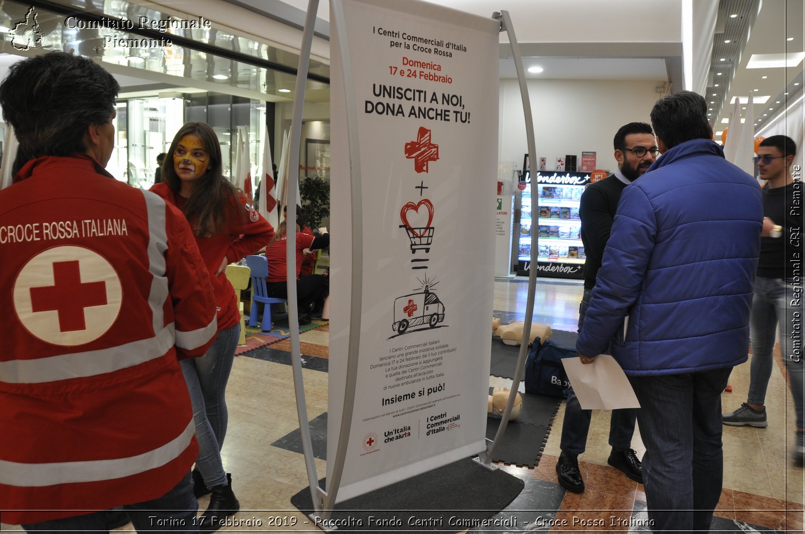 Torino 17 Febbraio 2019 - Raccolta Fondi Centri Commerciali - Croce Rossa Italiana - Comitato Regionale del Piemonte