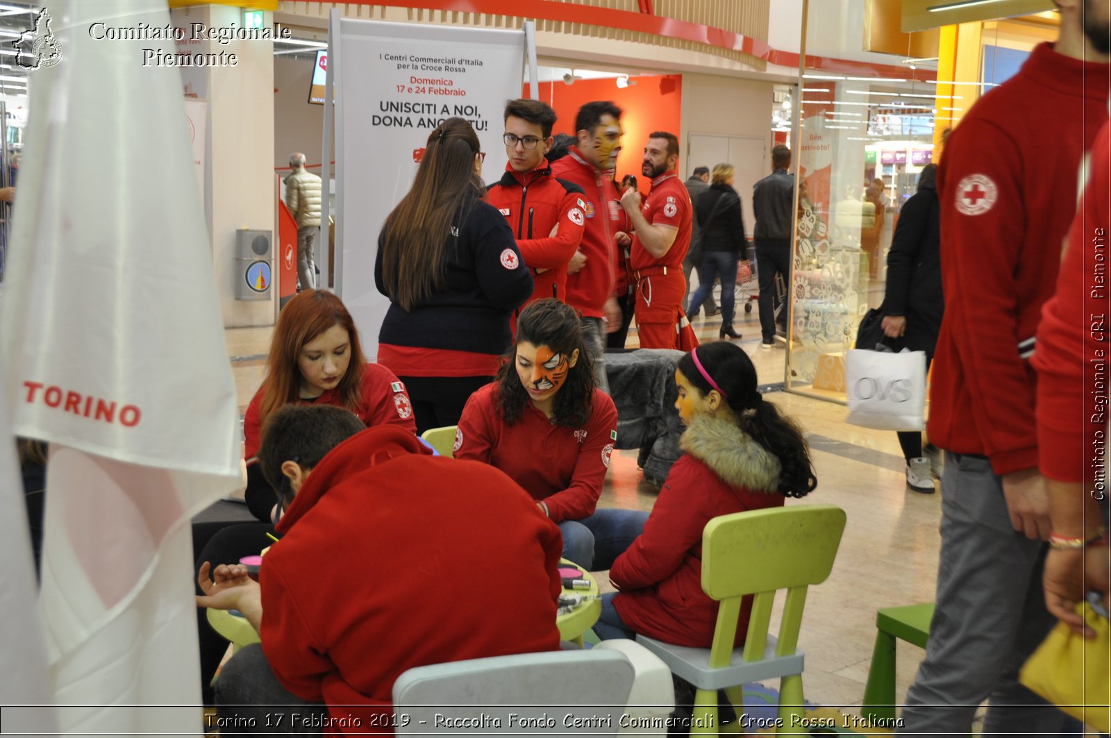 Torino 17 Febbraio 2019 - Raccolta Fondi Centri Commerciali - Croce Rossa Italiana - Comitato Regionale del Piemonte