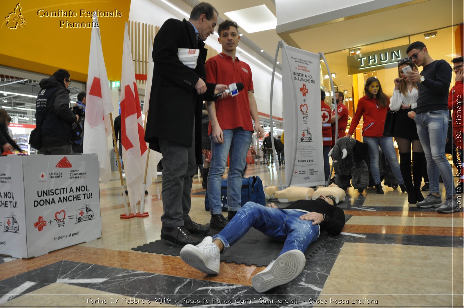 Torino 17 Febbraio 2019 - Raccolta Fondi Centri Commerciali - Croce Rossa Italiana - Comitato Regionale del Piemonte