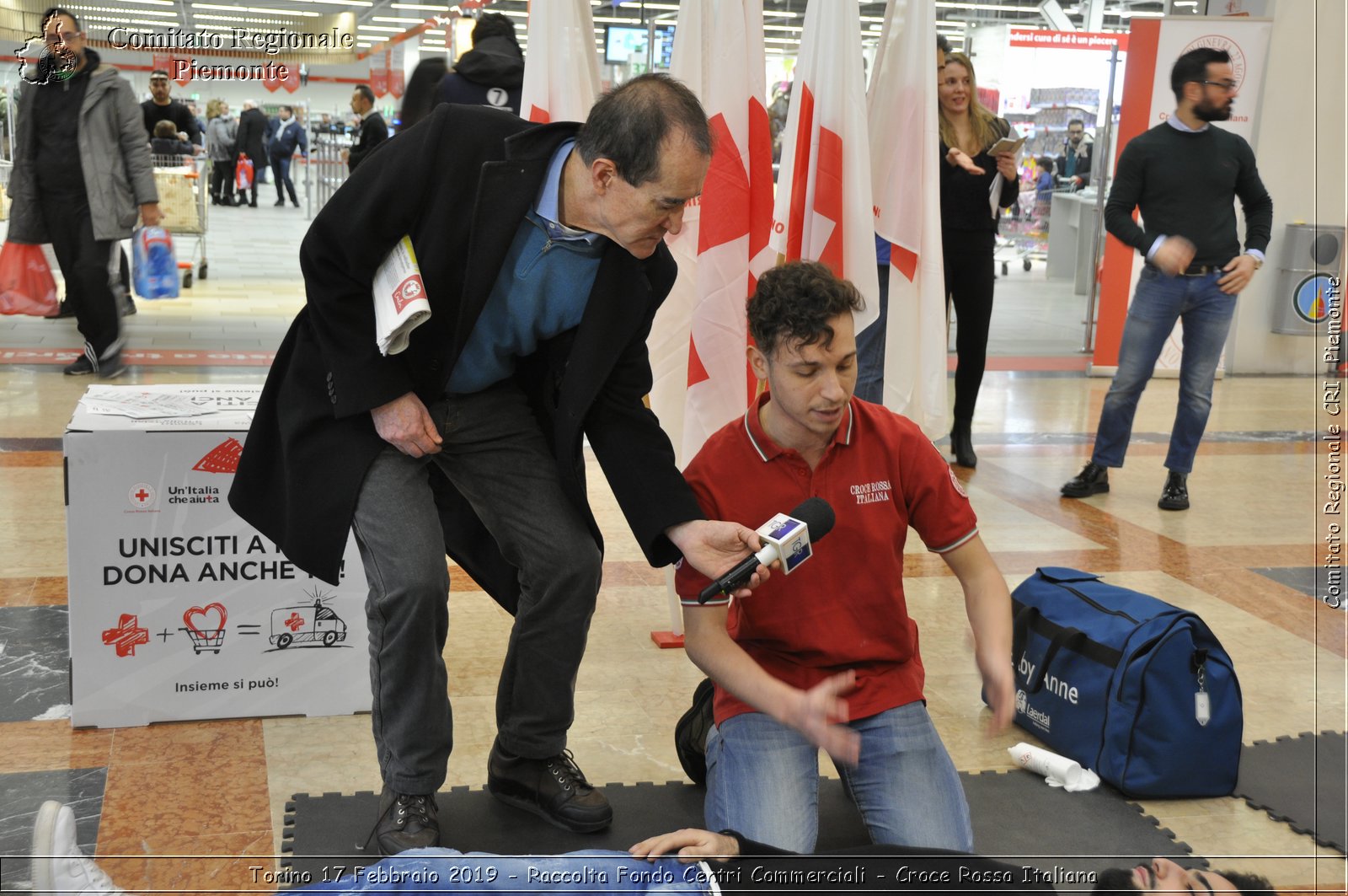 Torino 17 Febbraio 2019 - Raccolta Fondi Centri Commerciali - Croce Rossa Italiana - Comitato Regionale del Piemonte