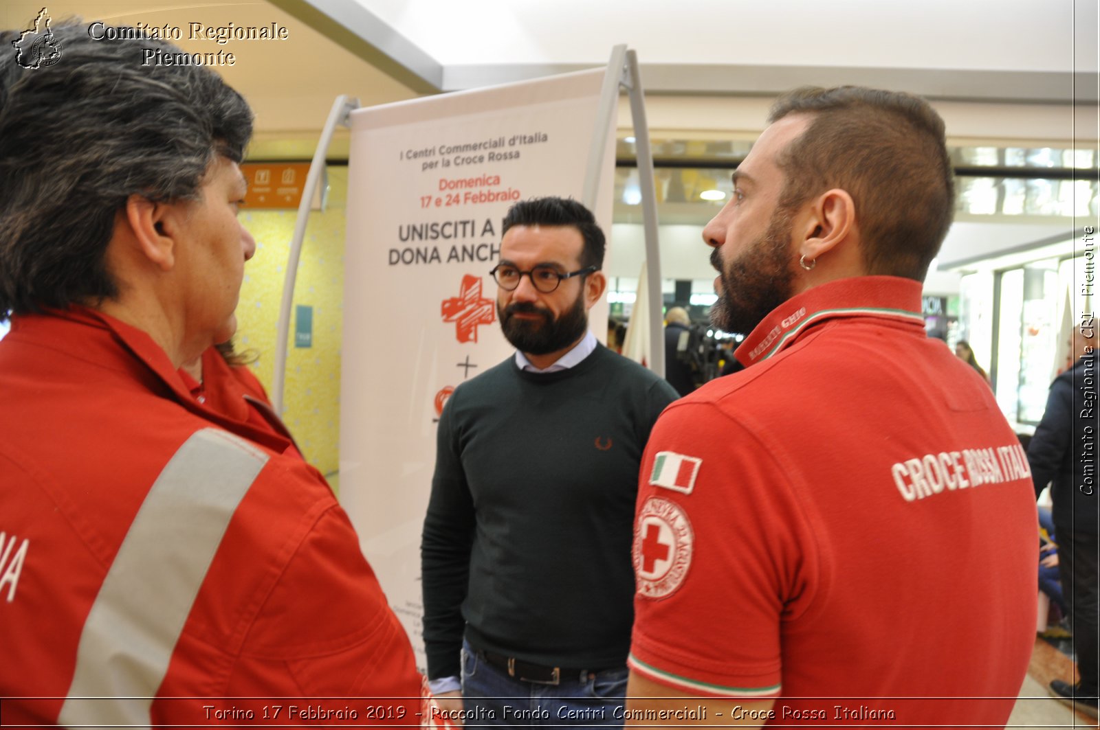 Torino 17 Febbraio 2019 - Raccolta Fondi Centri Commerciali - Croce Rossa Italiana - Comitato Regionale del Piemonte