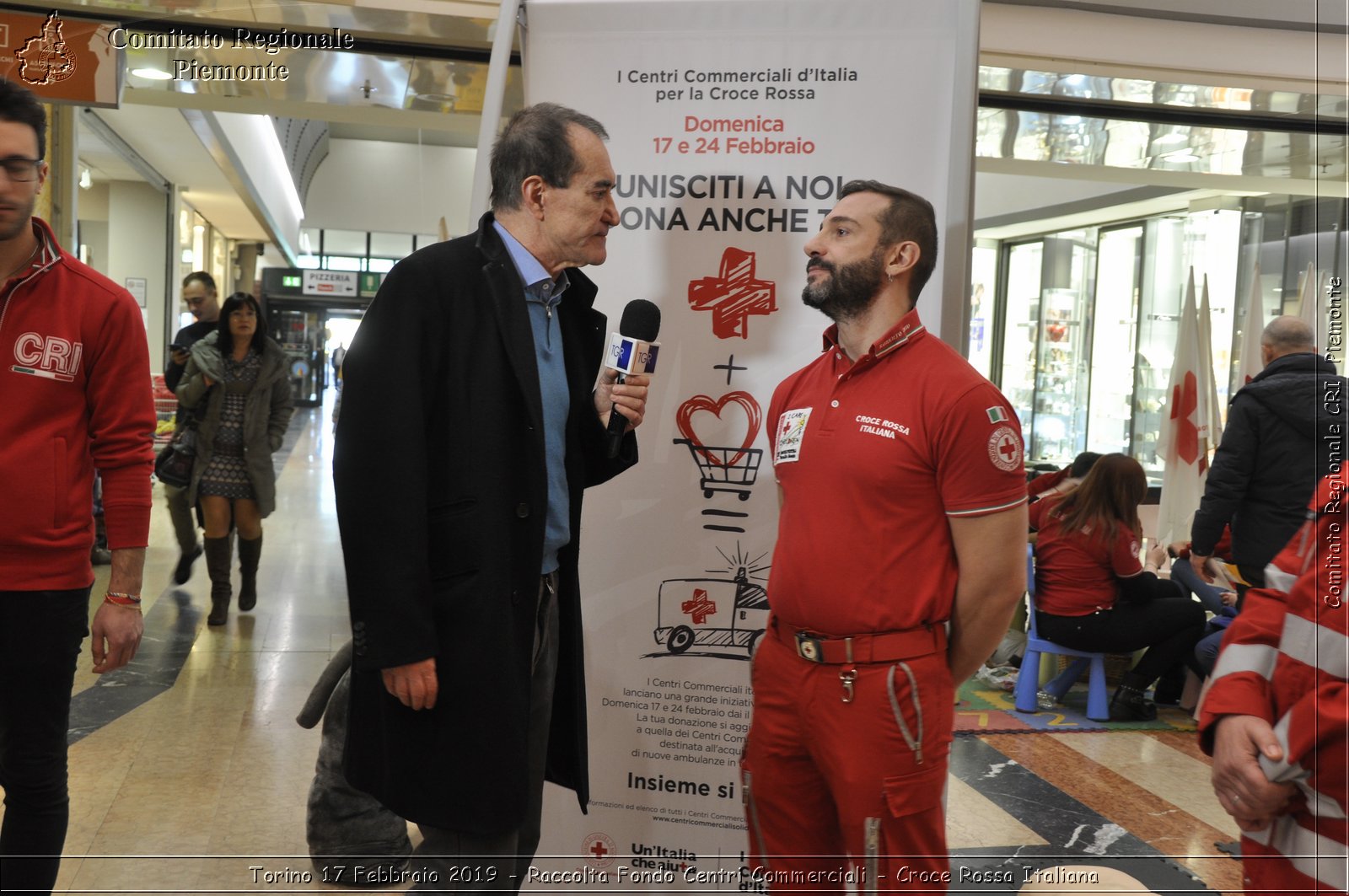 Torino 17 Febbraio 2019 - Raccolta Fondi Centri Commerciali - Croce Rossa Italiana - Comitato Regionale del Piemonte