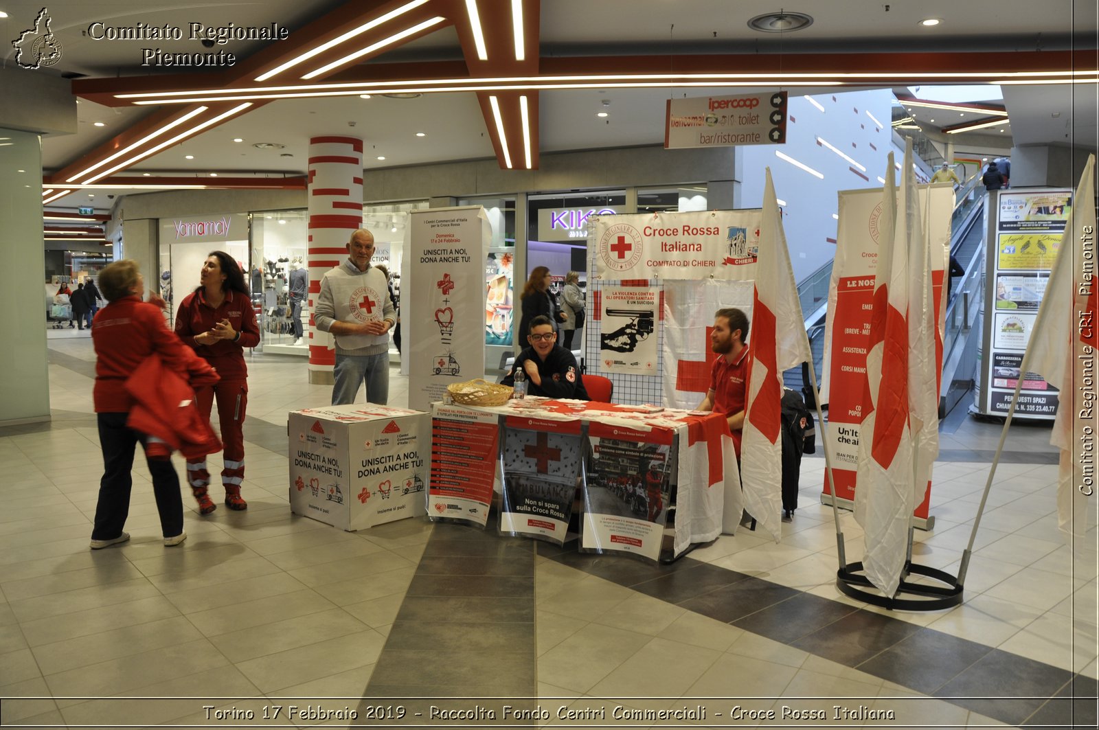 Torino 17 Febbraio 2019 - Raccolta Fondi Centri Commerciali - Croce Rossa Italiana - Comitato Regionale del Piemonte