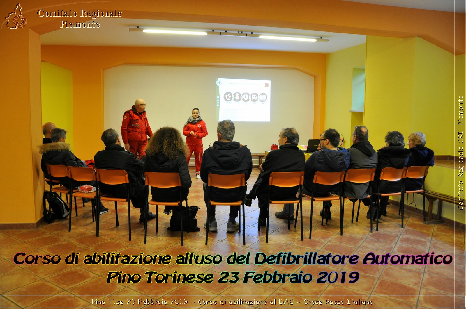 Pino T.se 23 Febbraio 2019 - Corso di abilitazione al DAE - Croce Rossa Italiana - Comitato Regionale del Piemonte