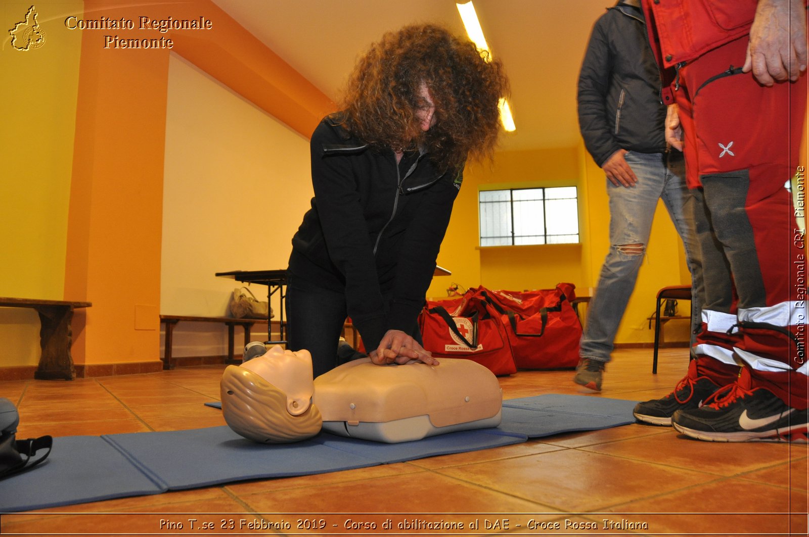 Pino T.se 23 Febbraio 2019 - Corso di abilitazione al DAE - Croce Rossa Italiana - Comitato Regionale del Piemonte