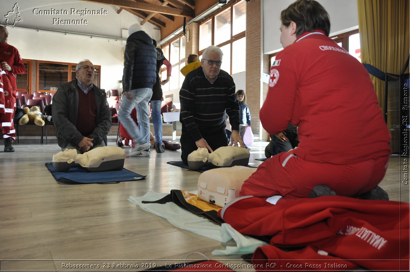 Robassomero 23 Febbraio 2019 - La Rianimazione Cardiopolmonare RCP - Croce Rossa Italiana - Comitato Regionale del Piemonte