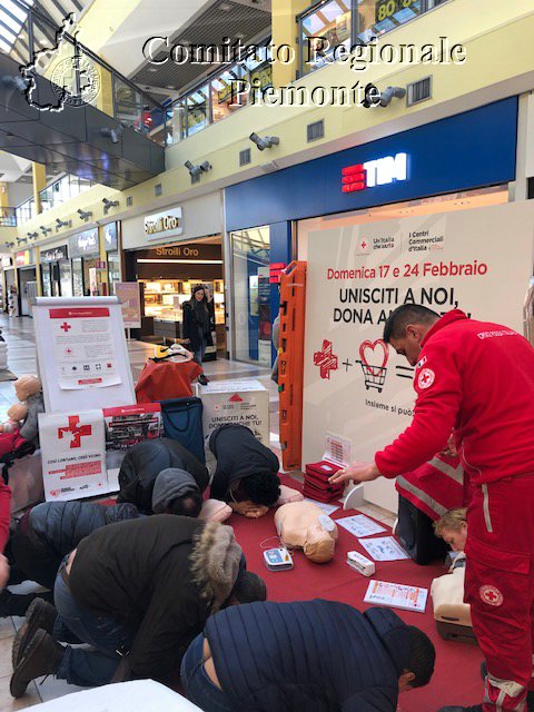 Torino 24 Febbraio 2019 - 2 Appuntamento con i Centri Commerciali - Croce Rossa Italiana - Comitato Regionale del Piemonte