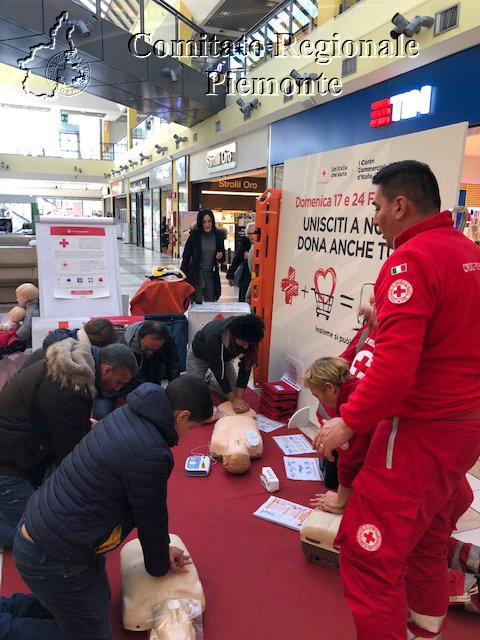 Torino 24 Febbraio 2019 - 2 Appuntamento con i Centri Commerciali - Croce Rossa Italiana - Comitato Regionale del Piemonte