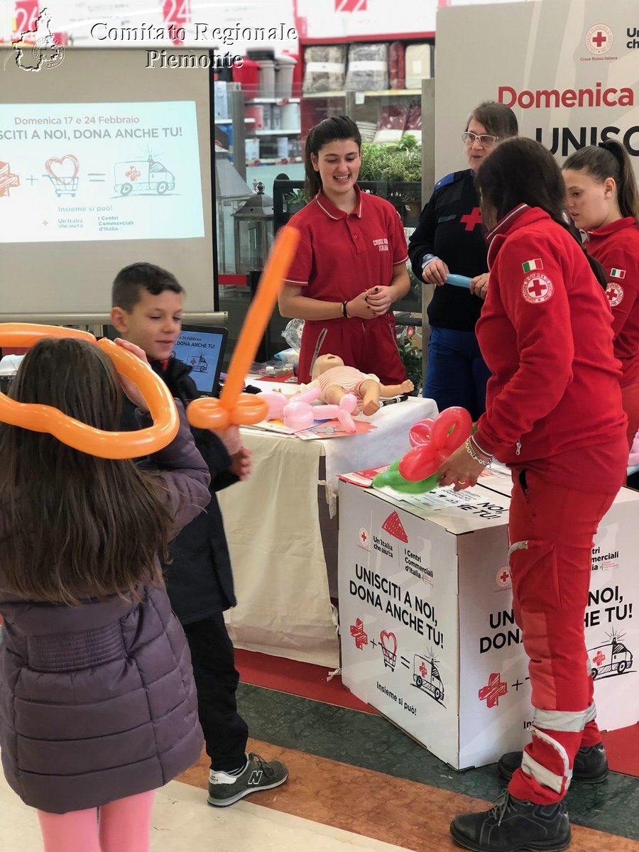 Torino 24 Febbraio 2019 - 2 Appuntamento con i Centri Commerciali - Croce Rossa Italiana - Comitato Regionale del Piemonte