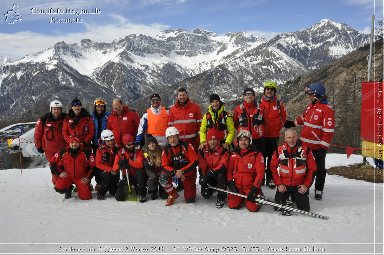 Bardonecchia Jafferau 2 Marzo 2019 - 3 Winter Camp OSPS  SMTS - Croce Rossa Italiana - Comitato Regionale del Piemonte