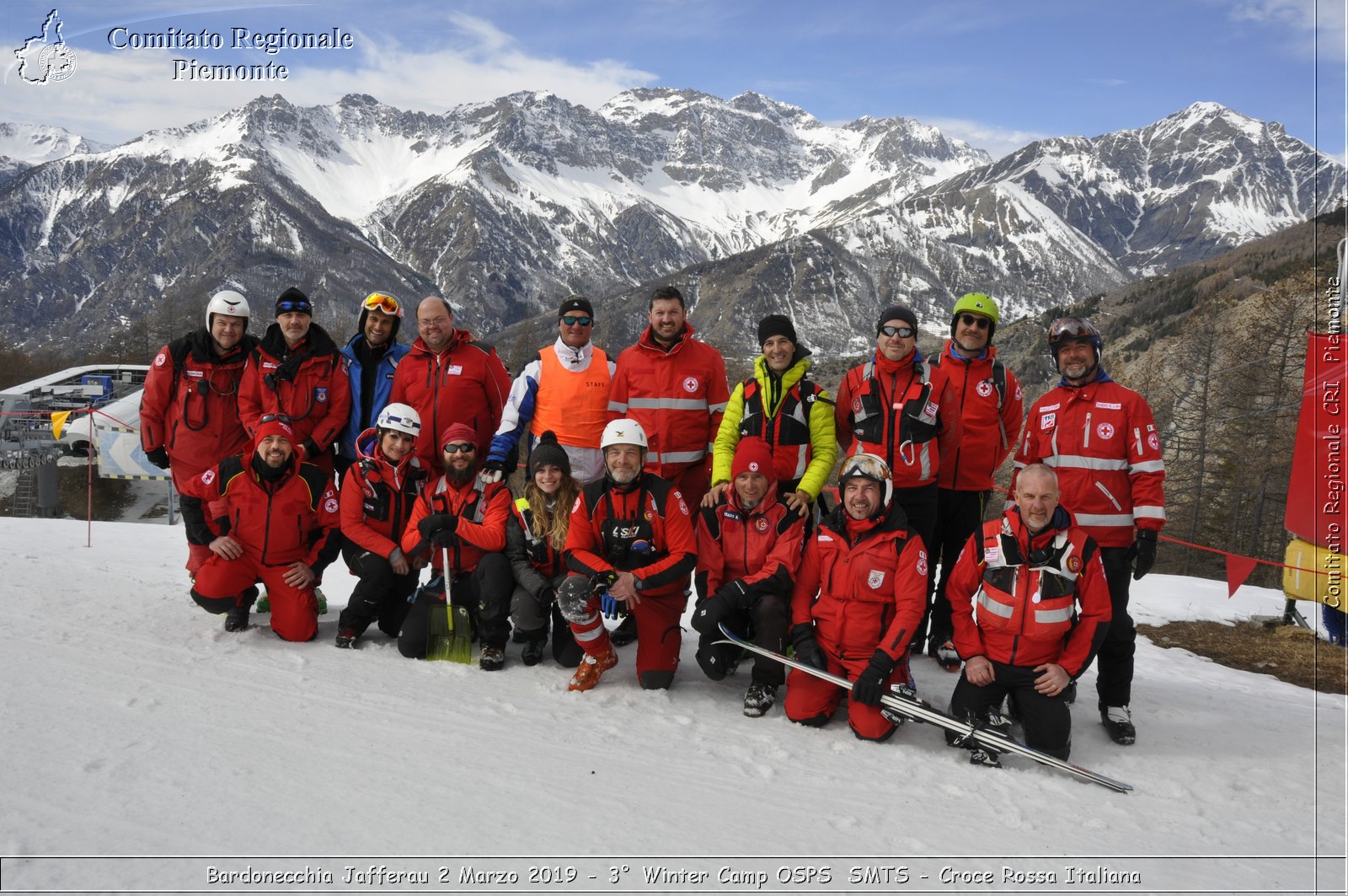 Bardonecchia Jafferau 2 Marzo 2019 - 3 Winter Camp OSPS  SMTS - Croce Rossa Italiana - Comitato Regionale del Piemonte