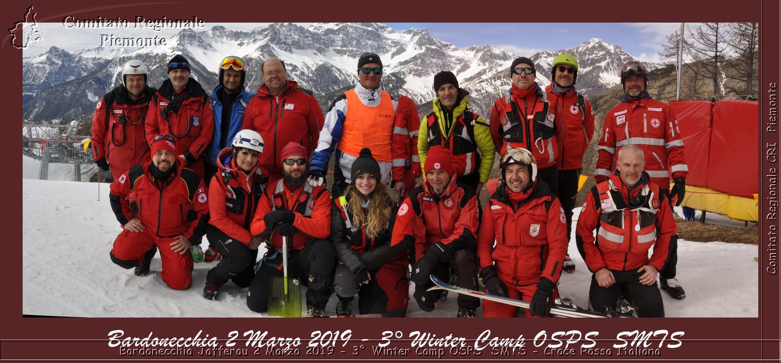 Bardonecchia Jafferau 2 Marzo 2019 - 3 Winter Camp OSPS  SMTS - Croce Rossa Italiana - Comitato Regionale del Piemonte