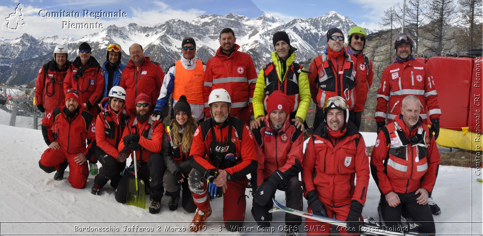 Bardonecchia Jafferau 2 Marzo 2019 - 3 Winter Camp OSPS  SMTS - Croce Rossa Italiana - Comitato Regionale del Piemonte