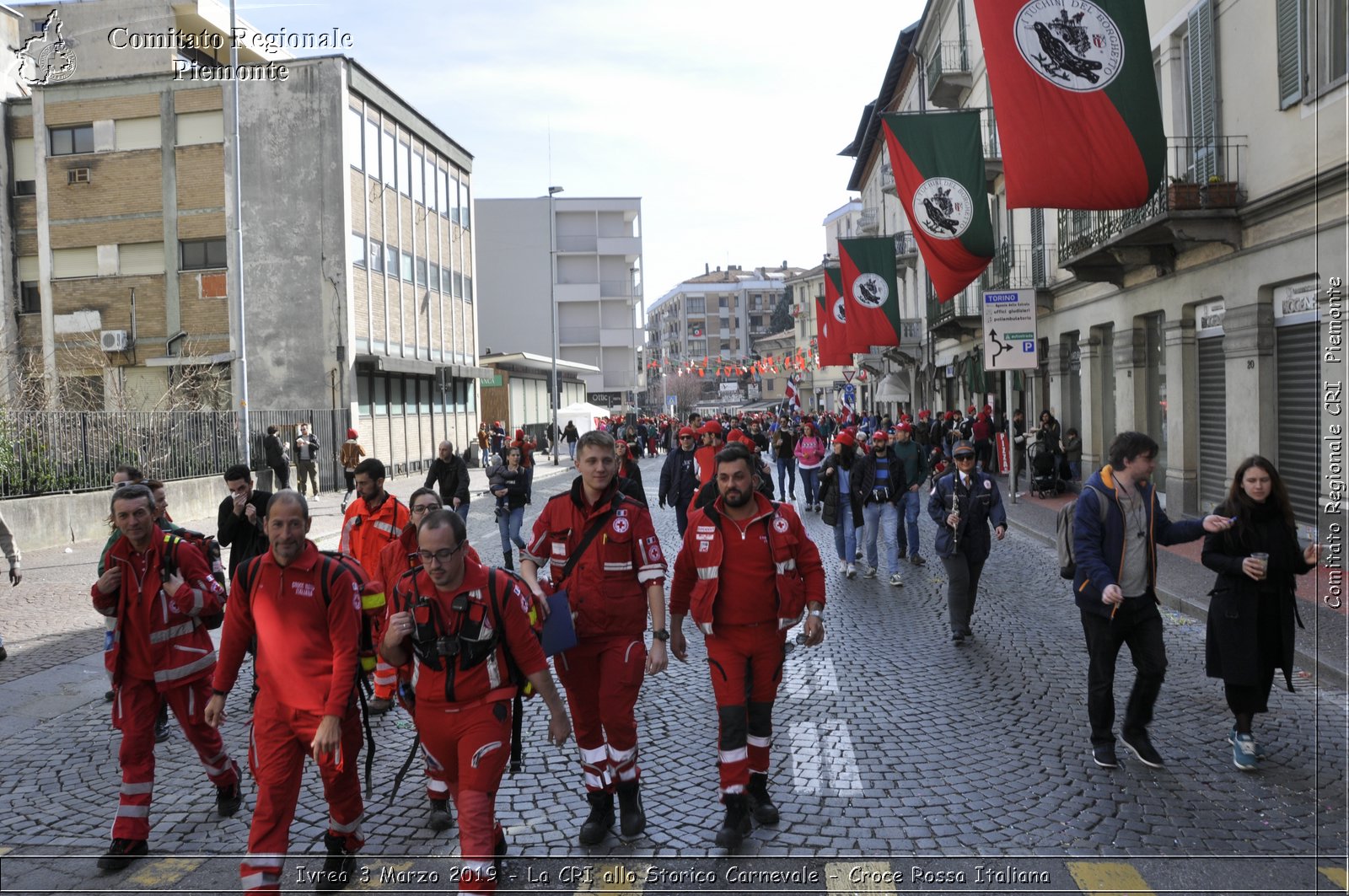 Ivrea 3 Marzo 2019 - La CRI allo Storico Carnevale - Croce Rossa Italiana - Comitato Regionale del Piemonte