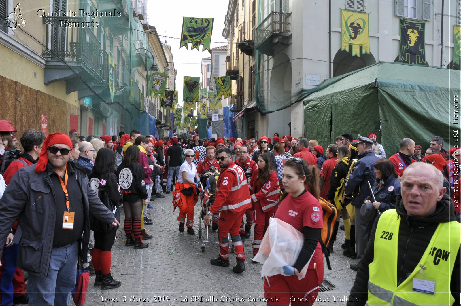 Ivrea 3 Marzo 2019 - La CRI allo Storico Carnevale - Croce Rossa Italiana - Comitato Regionale del Piemonte