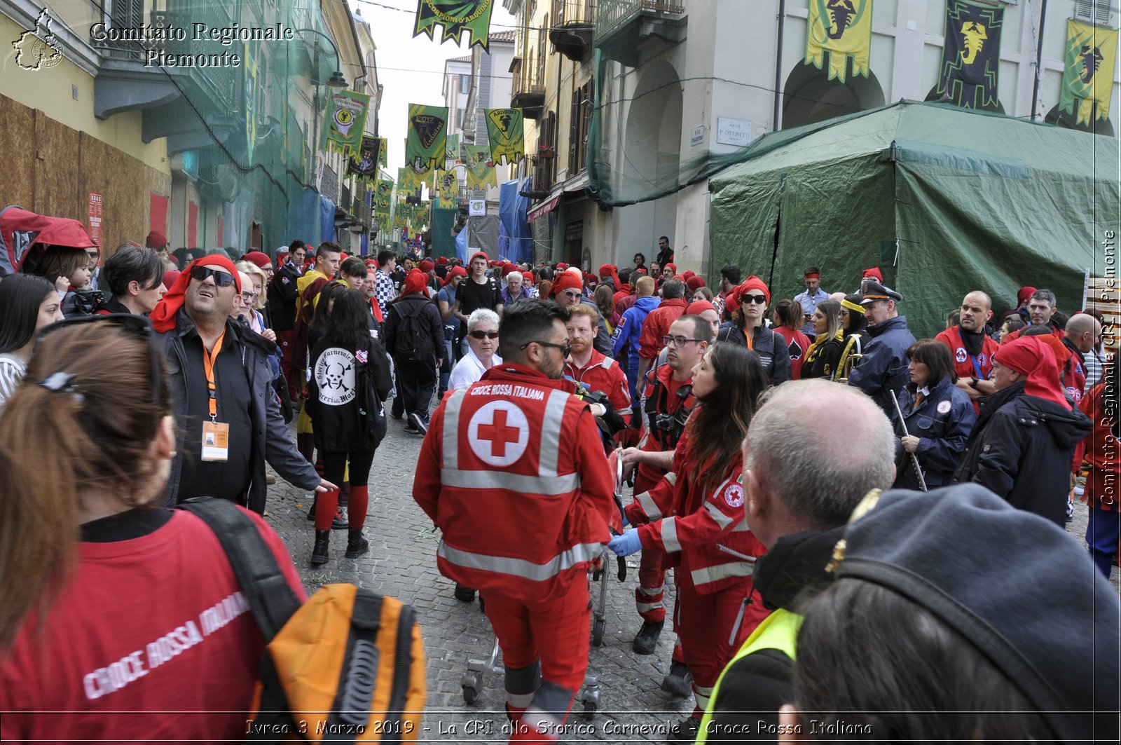 Ivrea 3 Marzo 2019 - La CRI allo Storico Carnevale - Croce Rossa Italiana - Comitato Regionale del Piemonte