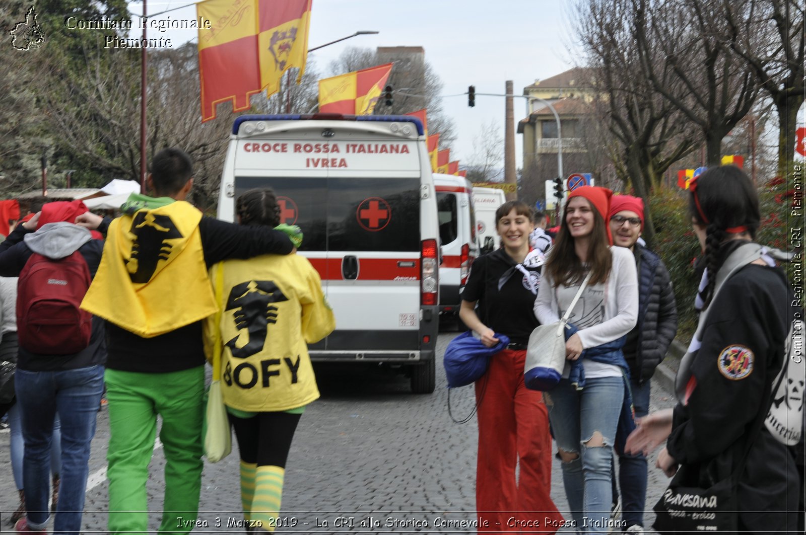 Ivrea 3 Marzo 2019 - La CRI allo Storico Carnevale - Croce Rossa Italiana - Comitato Regionale del Piemonte