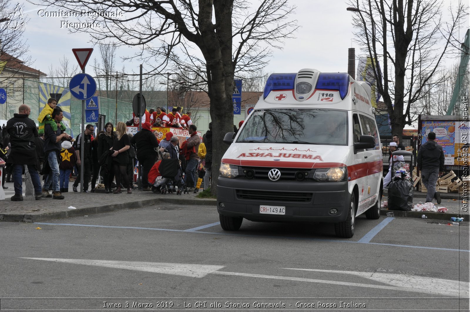 Ivrea 3 Marzo 2019 - La CRI allo Storico Carnevale - Croce Rossa Italiana - Comitato Regionale del Piemonte