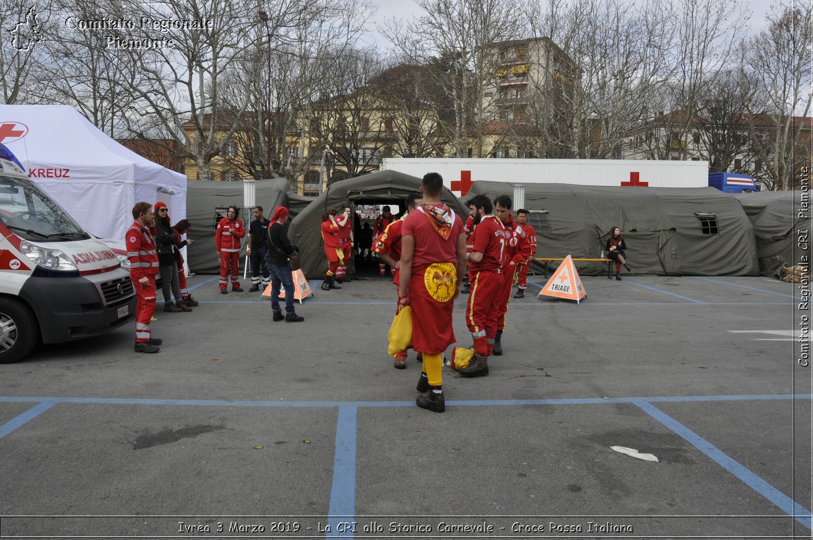 Ivrea 3 Marzo 2019 - La CRI allo Storico Carnevale - Croce Rossa Italiana - Comitato Regionale del Piemonte