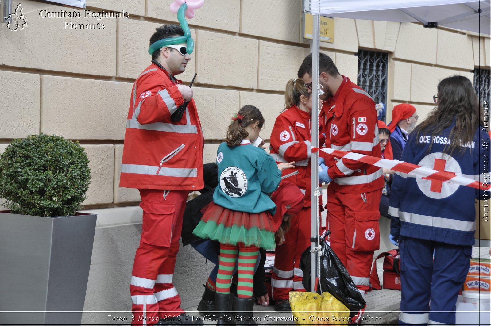 Ivrea 3 Marzo 2019 - La CRI allo Storico Carnevale - Croce Rossa Italiana - Comitato Regionale del Piemonte