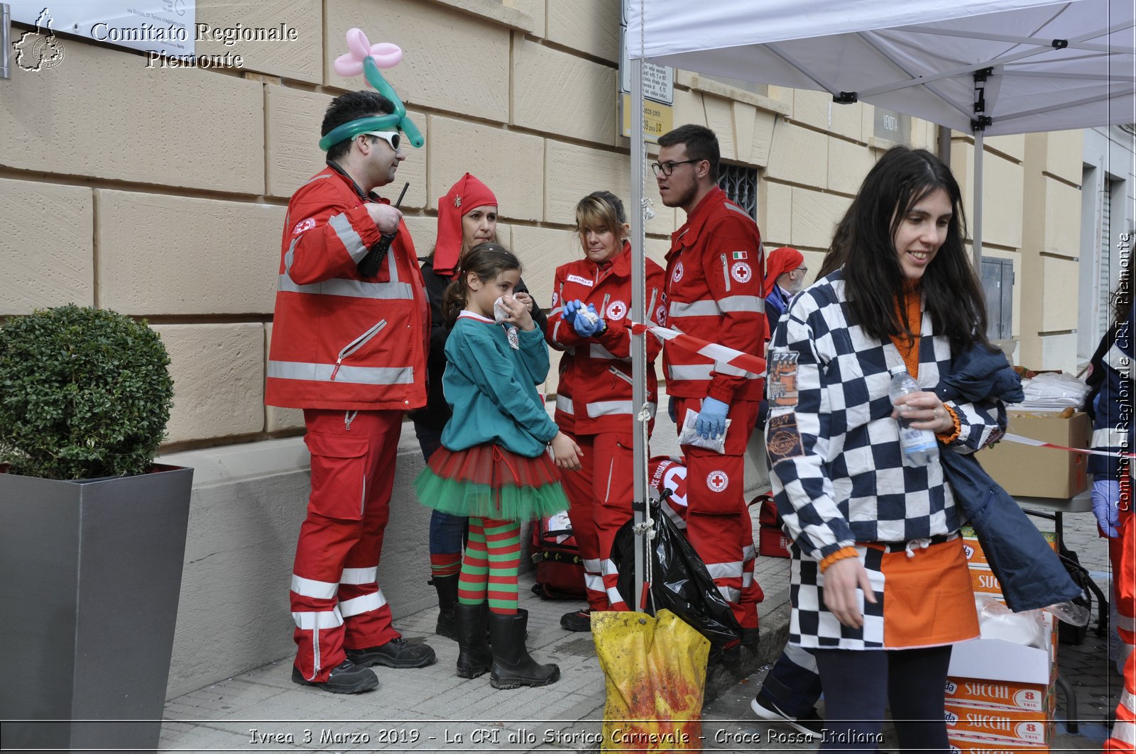 Ivrea 3 Marzo 2019 - La CRI allo Storico Carnevale - Croce Rossa Italiana - Comitato Regionale del Piemonte