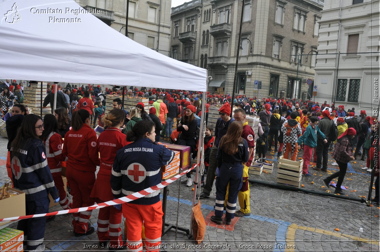 Ivrea 3 Marzo 2019 - La CRI allo Storico Carnevale - Croce Rossa Italiana - Comitato Regionale del Piemonte