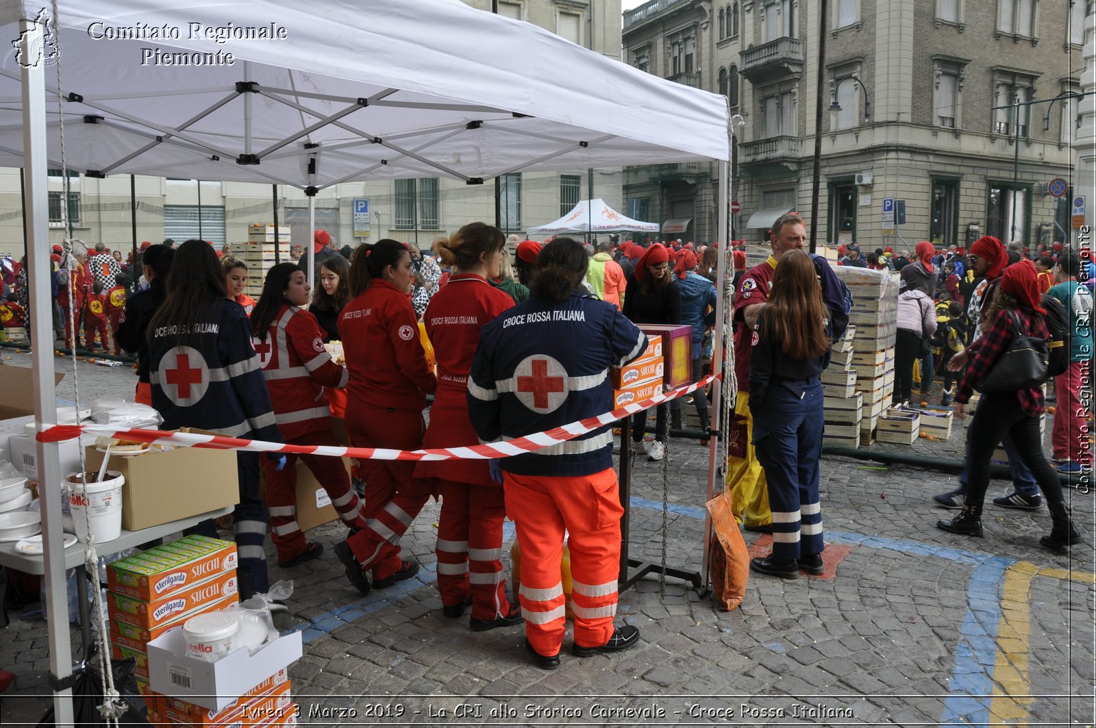 Ivrea 3 Marzo 2019 - La CRI allo Storico Carnevale - Croce Rossa Italiana - Comitato Regionale del Piemonte