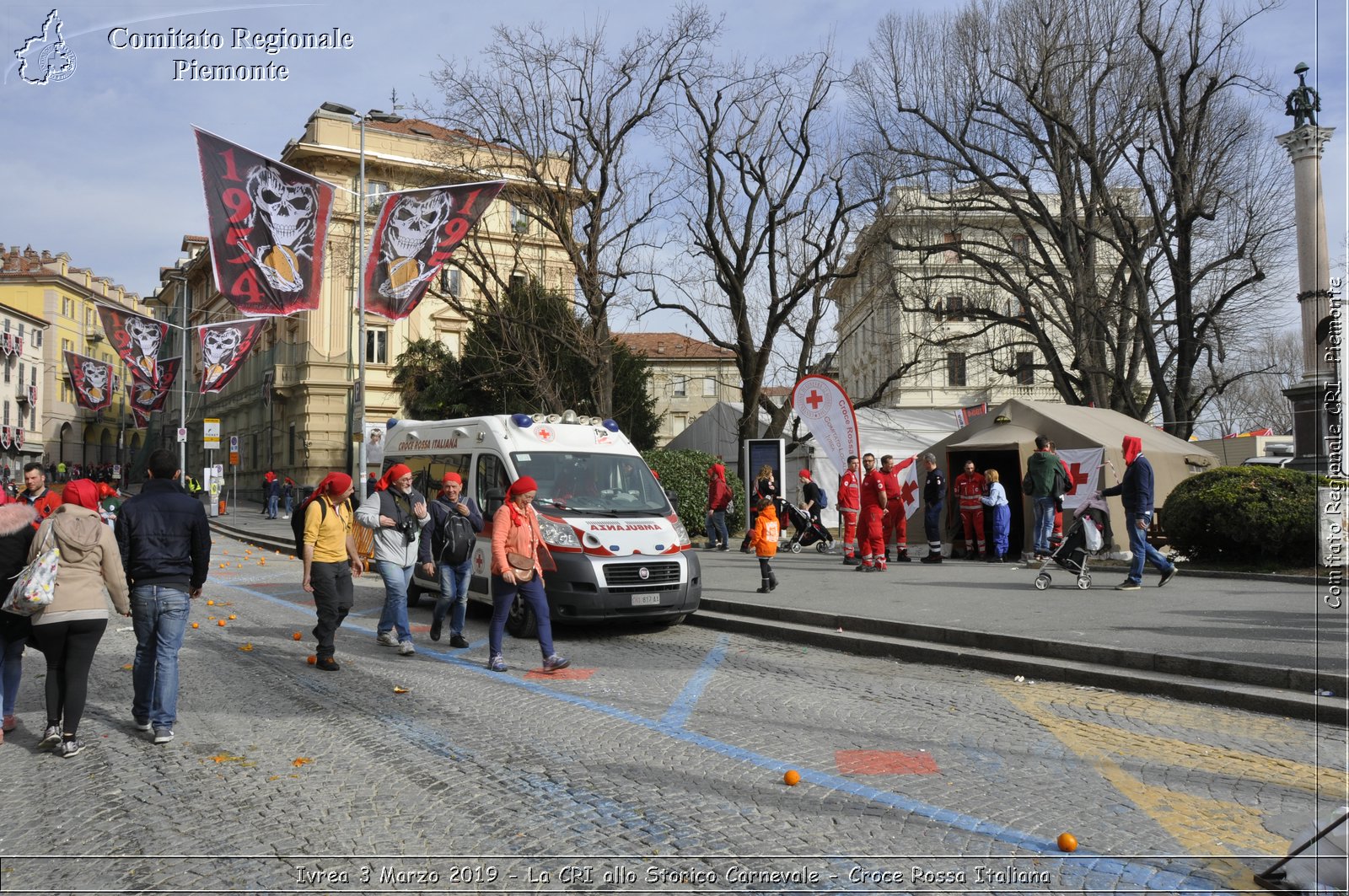 Ivrea 3 Marzo 2019 - La CRI allo Storico Carnevale - Croce Rossa Italiana - Comitato Regionale del Piemonte