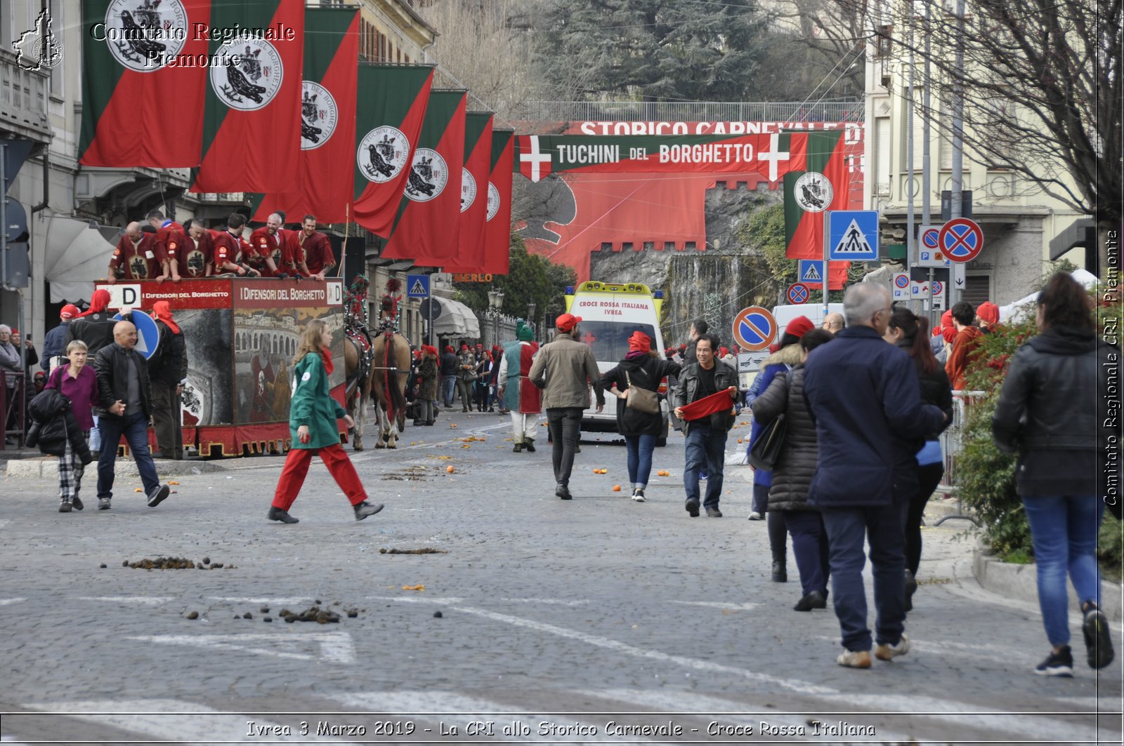 Ivrea 3 Marzo 2019 - La CRI allo Storico Carnevale - Croce Rossa Italiana - Comitato Regionale del Piemonte