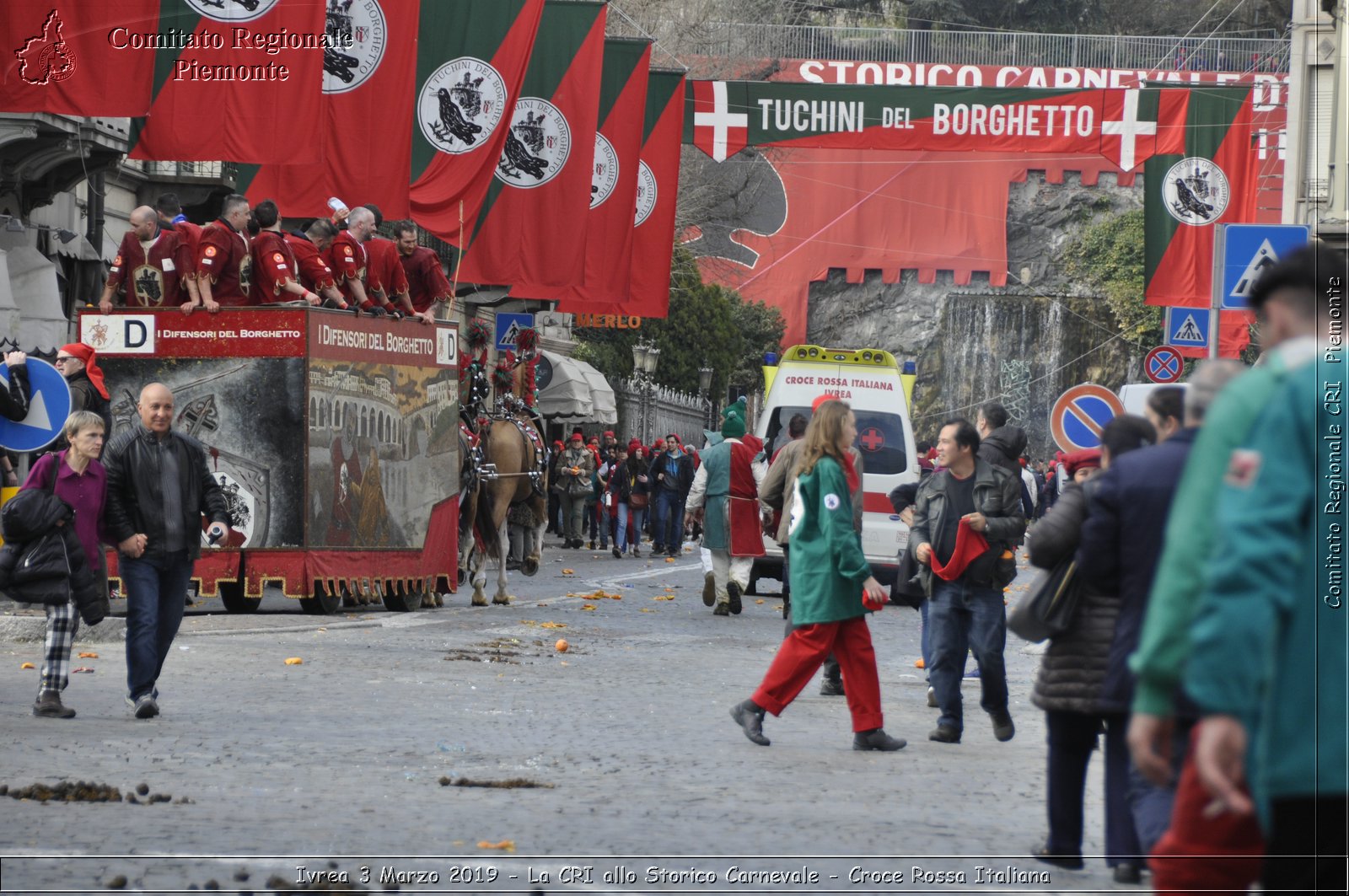 Ivrea 3 Marzo 2019 - La CRI allo Storico Carnevale - Croce Rossa Italiana - Comitato Regionale del Piemonte