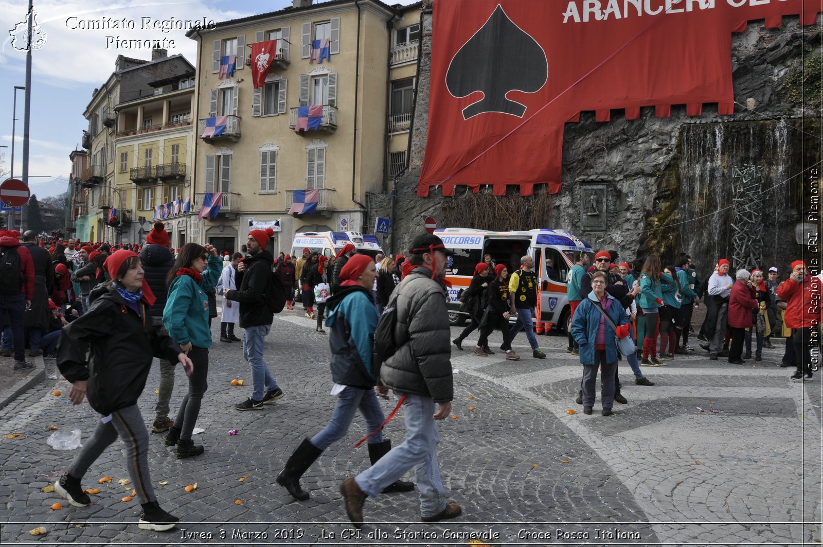 Ivrea 3 Marzo 2019 - La CRI allo Storico Carnevale - Croce Rossa Italiana - Comitato Regionale del Piemonte