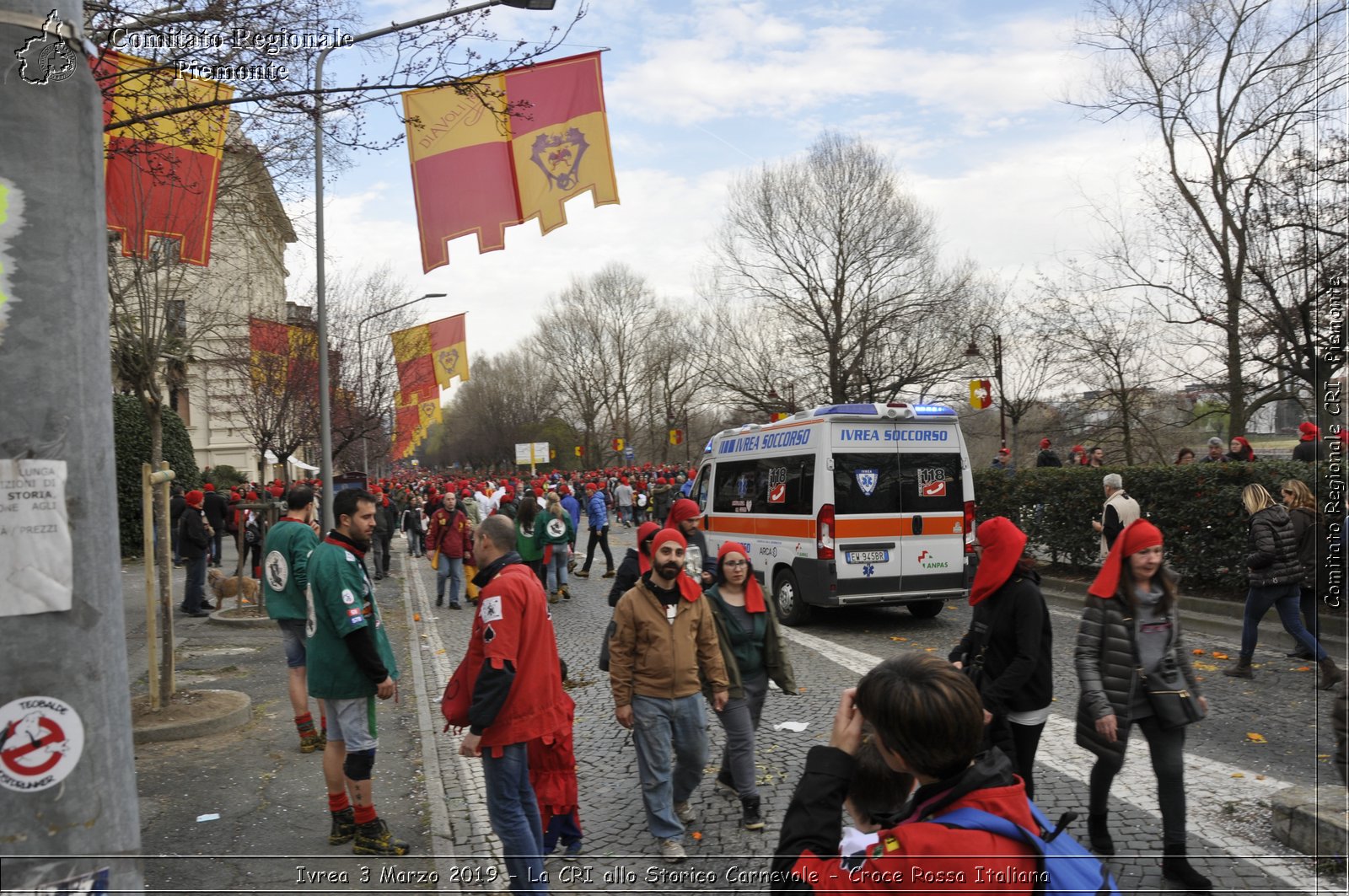 Ivrea 3 Marzo 2019 - La CRI allo Storico Carnevale - Croce Rossa Italiana - Comitato Regionale del Piemonte