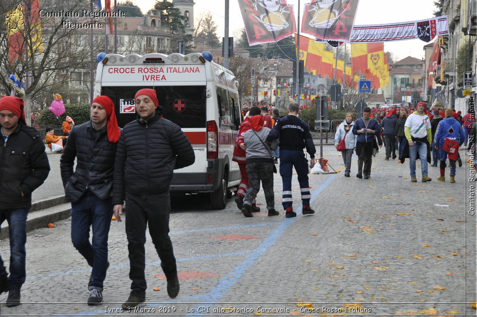 Ivrea 3 Marzo 2019 - La CRI allo Storico Carnevale - Croce Rossa Italiana - Comitato Regionale del Piemonte