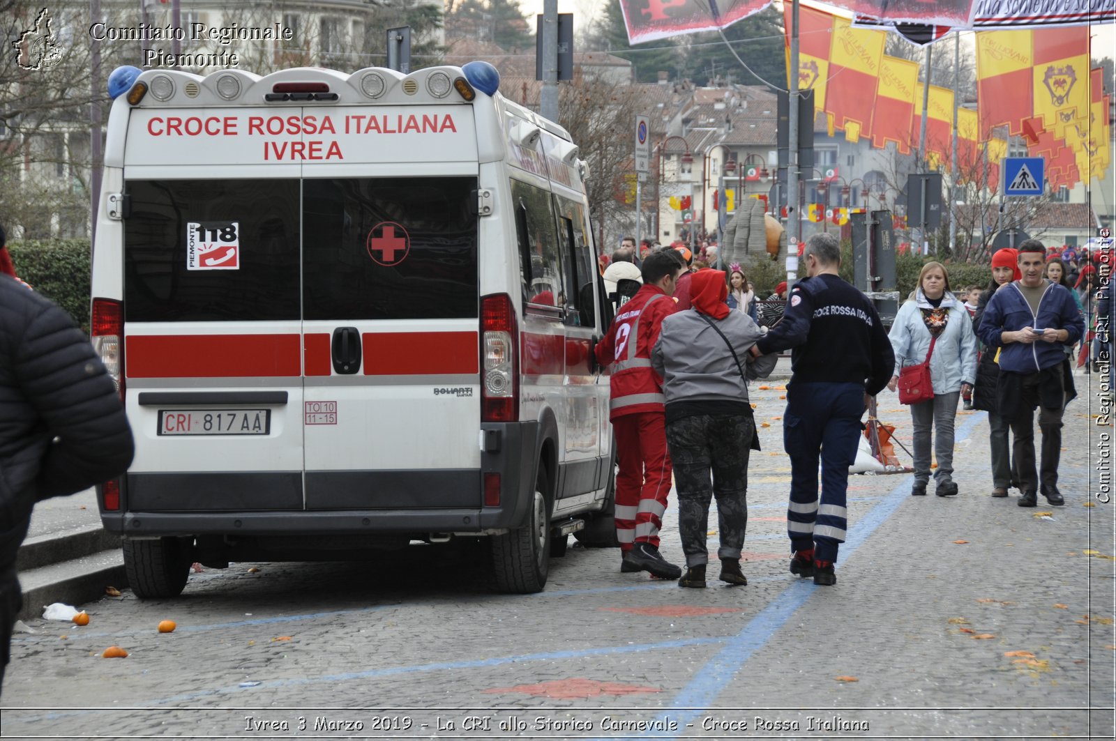 Ivrea 3 Marzo 2019 - La CRI allo Storico Carnevale - Croce Rossa Italiana - Comitato Regionale del Piemonte