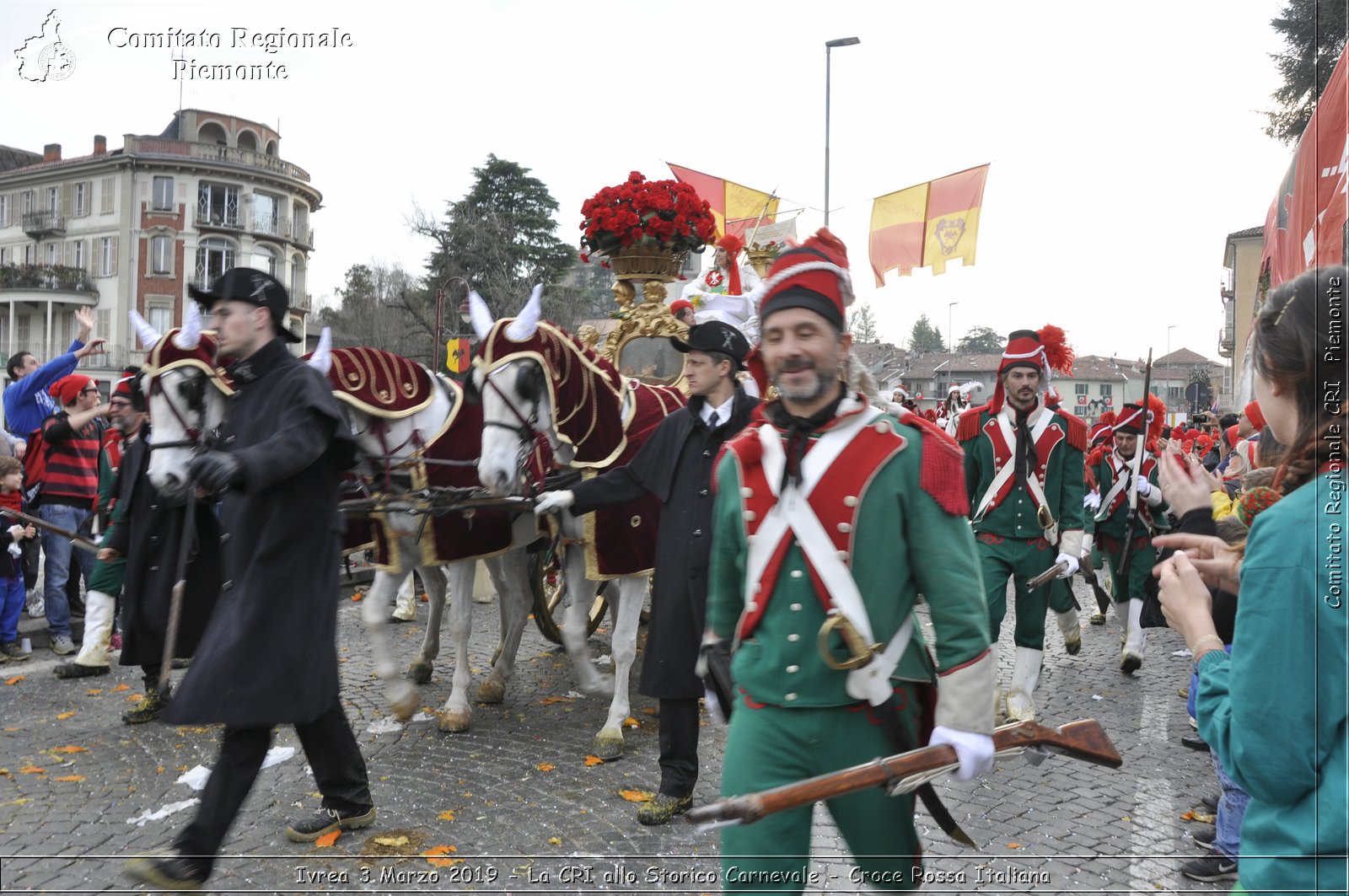 Ivrea 3 Marzo 2019 - La CRI allo Storico Carnevale - Croce Rossa Italiana - Comitato Regionale del Piemonte