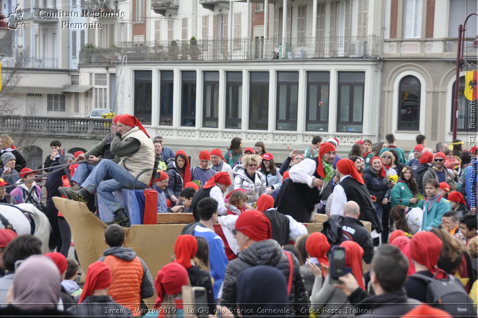 Ivrea 3 Marzo 2019 - La CRI allo Storico Carnevale - Croce Rossa Italiana - Comitato Regionale del Piemonte