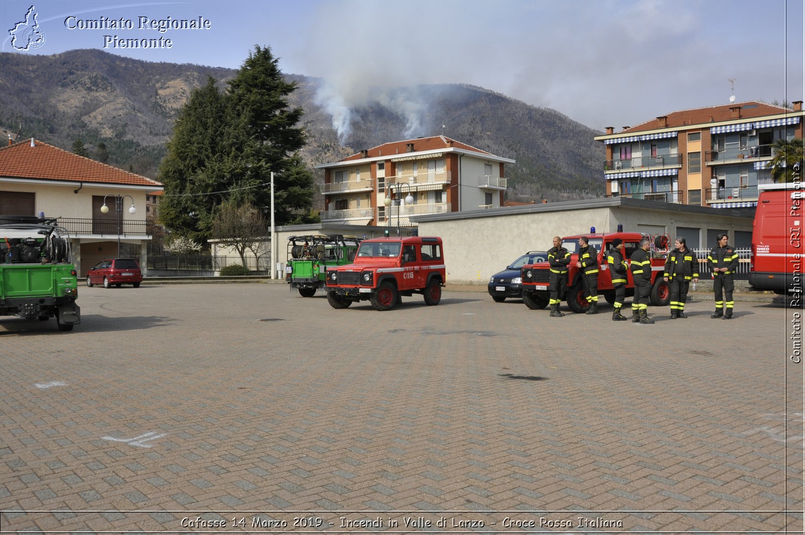 Cafasse 14 Marzo 2019 - Incendi in Valle di Lanzo - Croce Rossa Italiana - Comitato Regionale del Piemonte